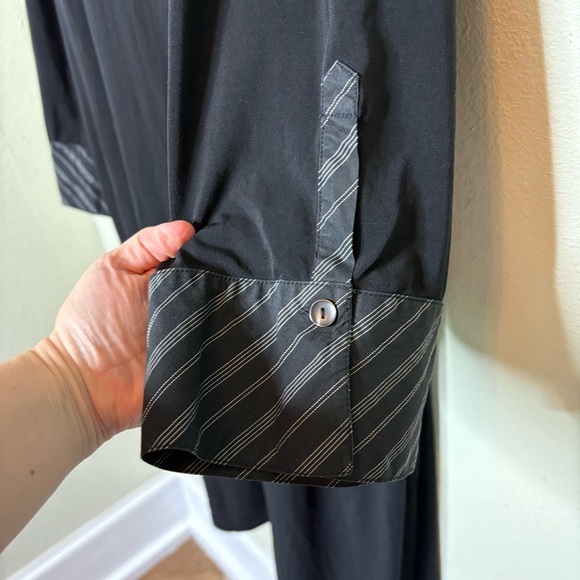 Avenue Stretch Black Collared Dress Size 26/28 - Picture 6 of 7